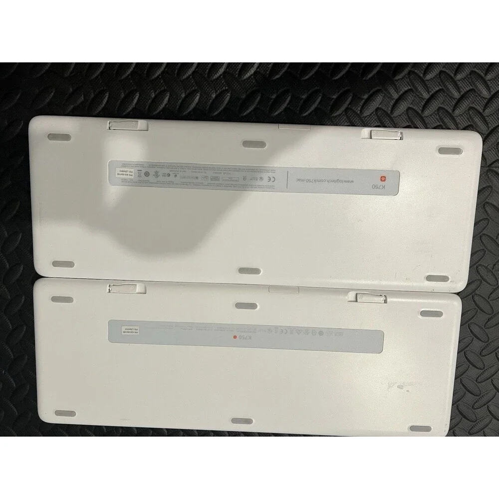 Lot of 2 Logitech K750 Wireless Solar Keyboard - White Mac G915 TKL G413 G515